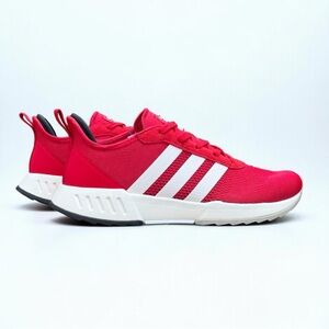 Adidas Men’s Sneakers – Size 12 Red Classic 3-Stripes Lightweight & Comfortable